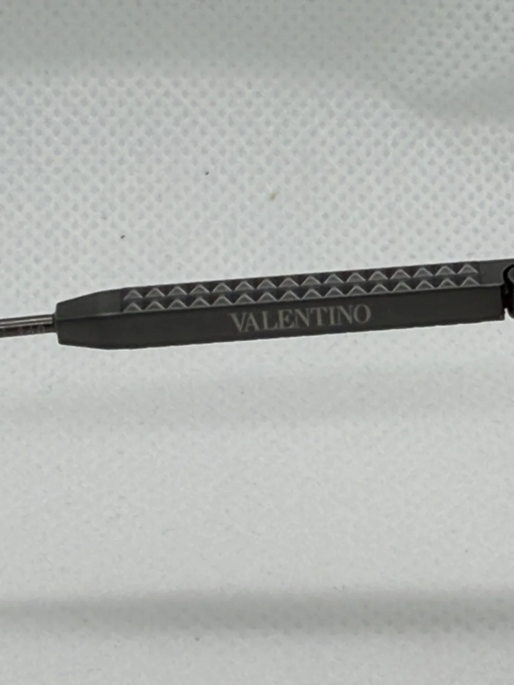 Valentino Gray and Black Aviator Sunglasses